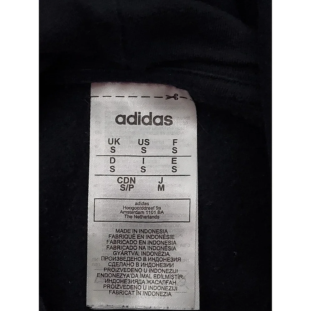 Lot 3 ADIDAS Hoodies Mens Small Red Black Pullover Logo Pockets Sweat Shirt Gym